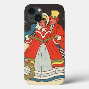 Vintage Christmas, a Family Singing Music Carols iPhone 13 Case