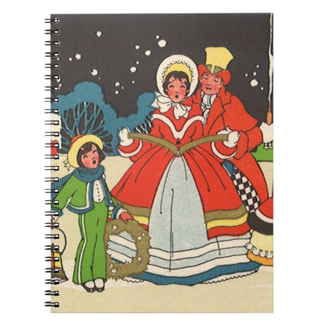 Vintage Christmas, a Family Singing Music Carols Notebook (Front)
