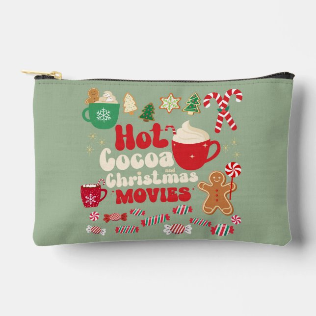 Vintage Christmas Accessory Pouch (Front)