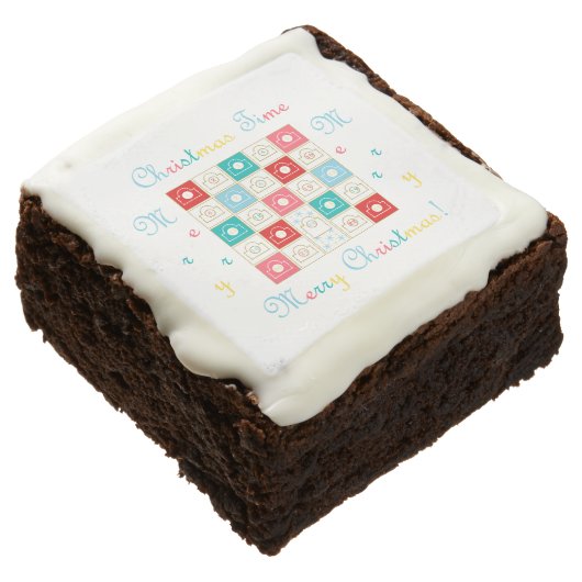 Vintage Christmas Advent Calendar Brownie (Angled)