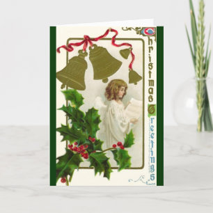 Vintage Christmas Angel Card