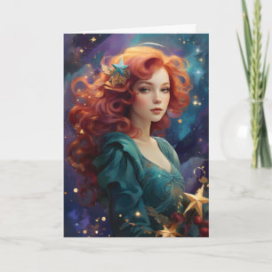 Vintage Christmas Angel Custom Message Card