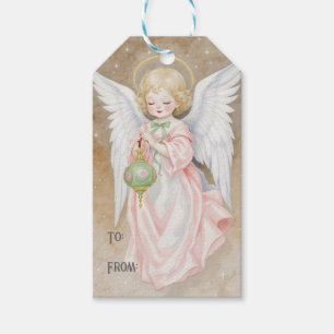 Vintage Christmas Angel Gift Tag