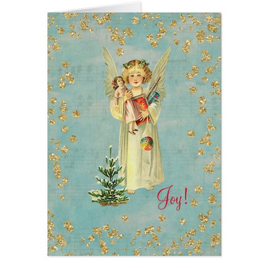 Vintage Christmas Angel Joy! Cards (Front)