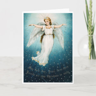 Vintage - Christmas Angel - Love, Joy, Peace, Holiday Card