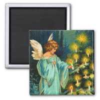 Vintage Christmas Angel Magnet