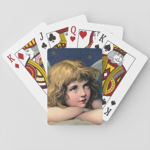Vintage Christmas Angel  Playing Cards