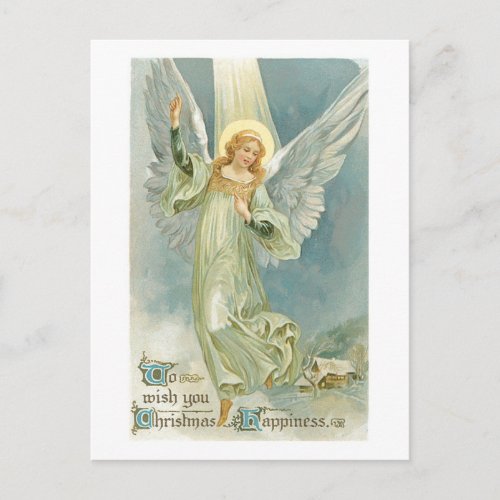 Vintage Christmas Angel Postcard