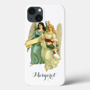 Vintage Christmas, Angelic Victorian Angels iPhone 13 Case