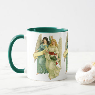 Vintage Christmas, Angelic Victorian Angels Mug