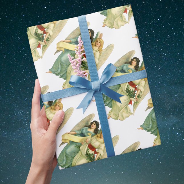 Vintage Christmas, Angelic Victorian Angels Wrapping Paper (Creator Uploaded)