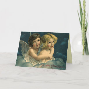 Vintage Christmas Angels Card