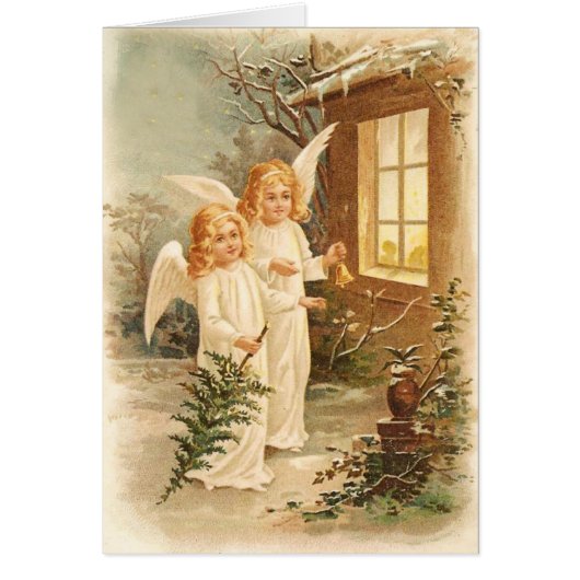 Vintage Christmas Angels Cards (Front)