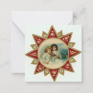 Vintage Christmas angels Note Card