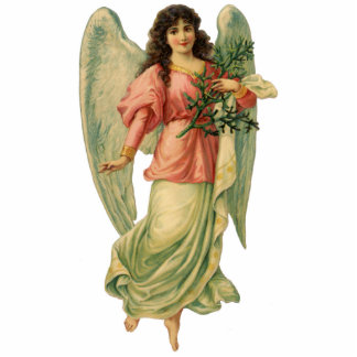 Vintage Christmas, Antique Victorian Angel Cutout