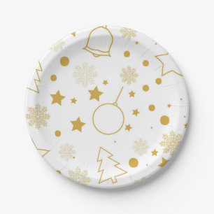 Vintage Christmas Art Plant Art One Little Christm Paper Plates