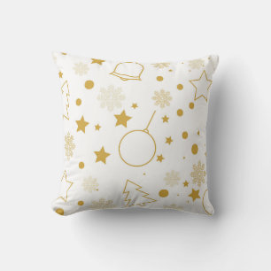 Vintage Christmas Art Plant Art One Little Christm Throw Pillow