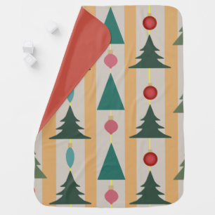 Vintage Christmas Baby Blanket