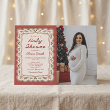Vintage Christmas Baby Shower Photo