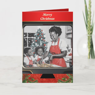 Vintage christmas Baking Holiday Card