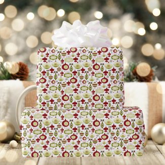 Vintage Christmas Baubles Pattern