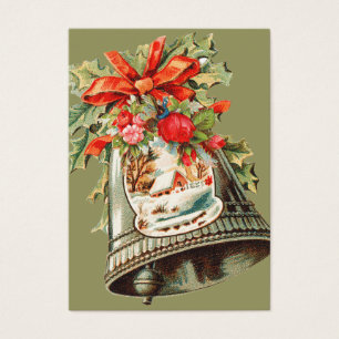 Vintage Christmas Bell Gift Tags