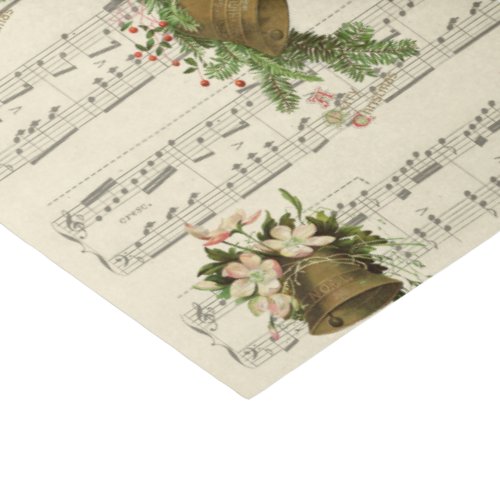 Vintage Christmas Bell Music Tissue Paper