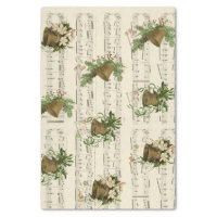 Vintage Jingle Bells Tissue Paper and Decoupage