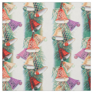 Vintage Christmas Bells Fabric