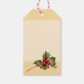 Vintage Christmas Bells Holiday Gift Tags | Zazzle