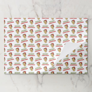 Vintage Christmas Bells & Merry Christmas Pattern Paper Pad