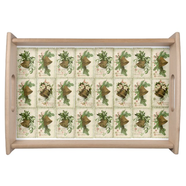 Vintage Christmas Bells  serving tray (Front)