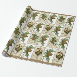 Vintage Christmas Bells Wrapping Paper