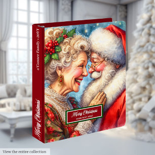 Vintage Christmas Binder Recipe Book Memories