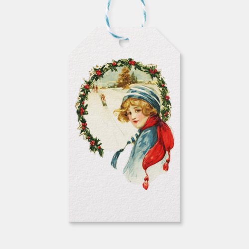 Vintage Christmas Boy Gift Tags