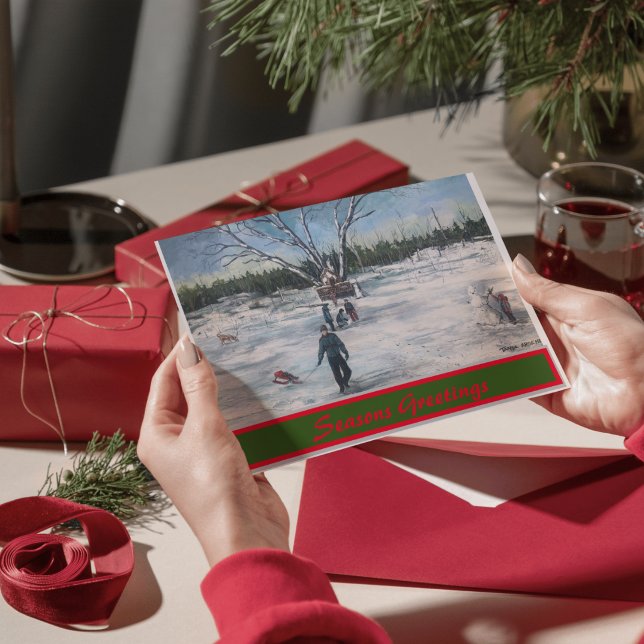  Vintage Christmas Break Card (personalize this Vintage Card)