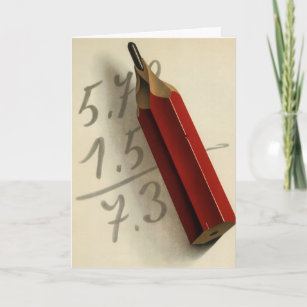 Vintage Christmas, Business Math Equation Holiday Card