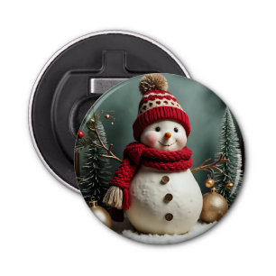 Vintage Christmas - Button Bottle Opener