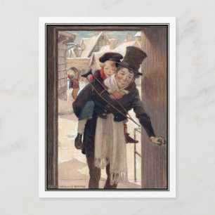 Vintage Christmas by Jessie Willcox Smith Holiday Postcard