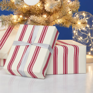 Vintage Christmas Candy Cane Wrapping Paper