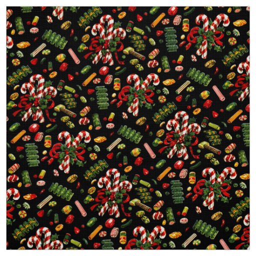 Vintage Christmas Candy Fabric