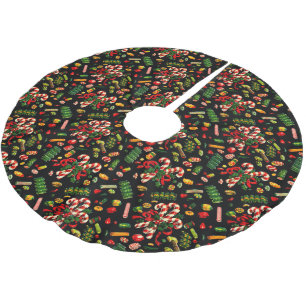 Vintage Christmas Candy Tree Skirt