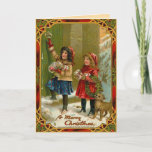 Vintage Christmas Card<br><div class="desc">Vintage Christmas cards for the people you love. Easy to customize! Each old world postcard is lovingly restored for best print quality.</div>