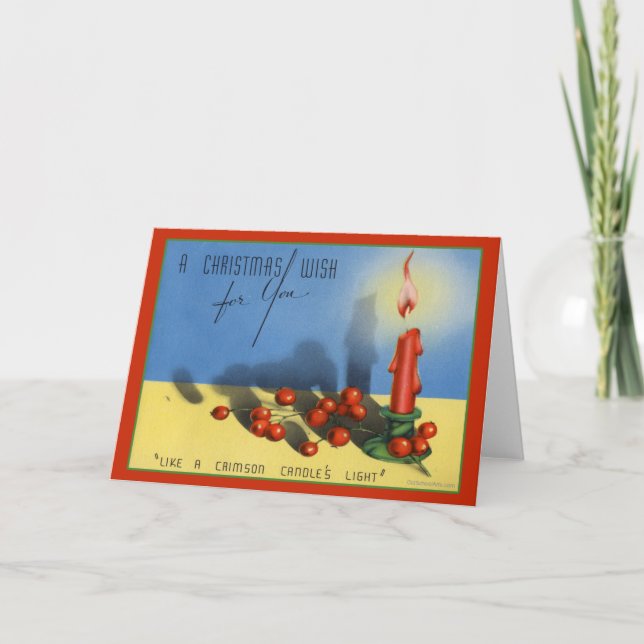 Vintage Christmas Card (Front)