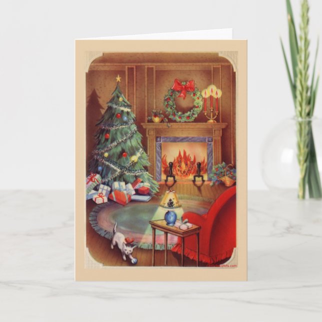 Vintage Christmas Card (Front)