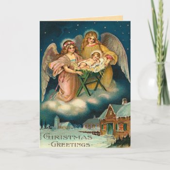 Vintage Christmas Card by xmasstore at Zazzle