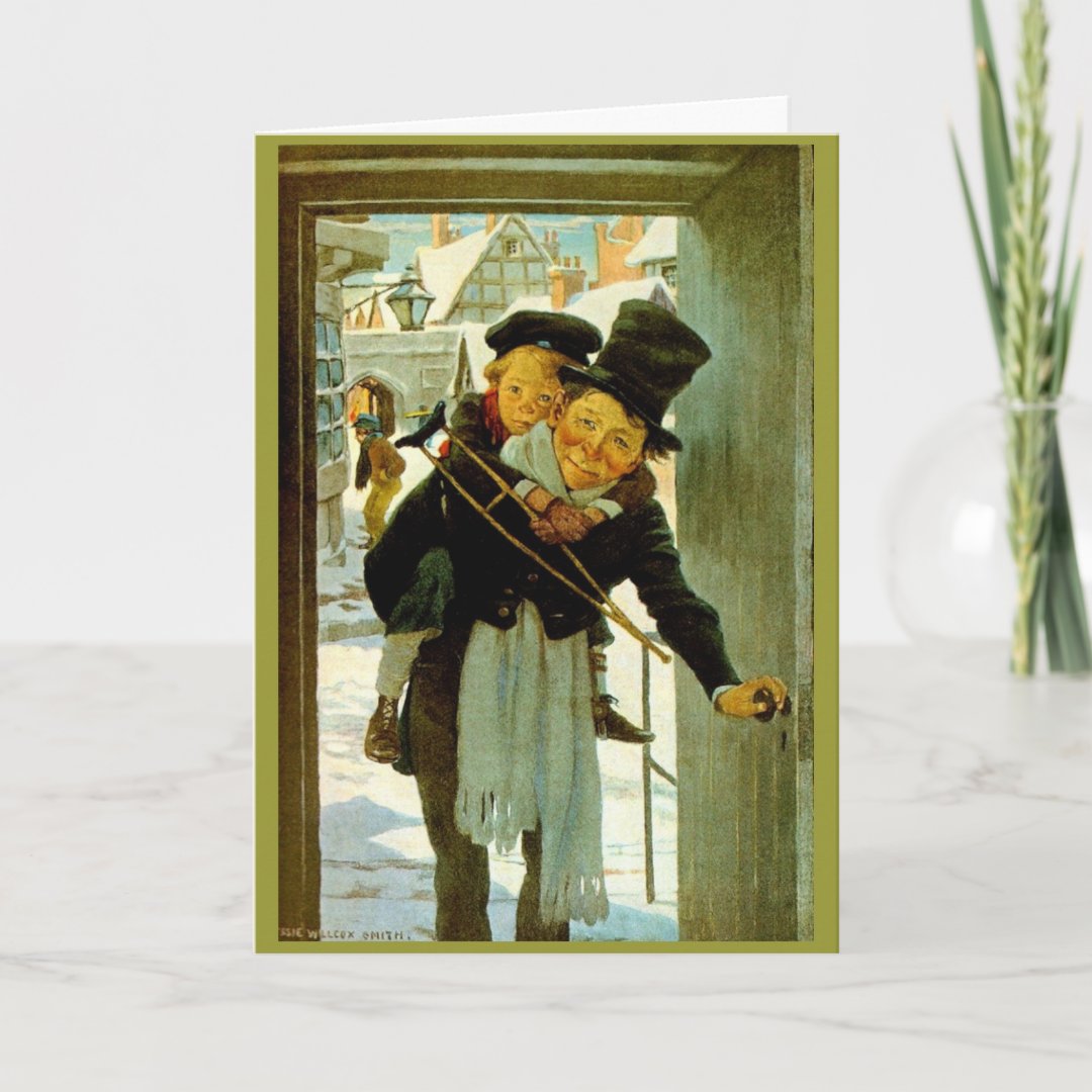 Vintage Christmas Card "A Christmas Carol" Zazzle