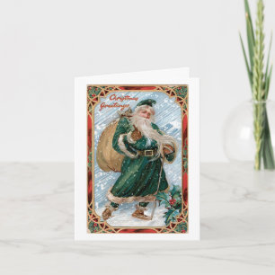 Vintage Christmas Card - Christmas Greetings