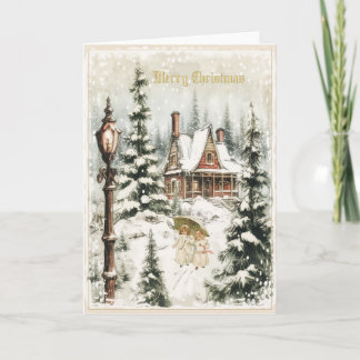 Vintage Christmas Card Design