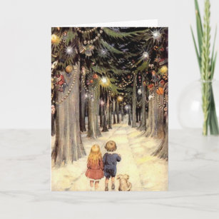 Holiday Card Winter Teasel Original Fine Art Photography Seasons Greetings / Blank Inside 
